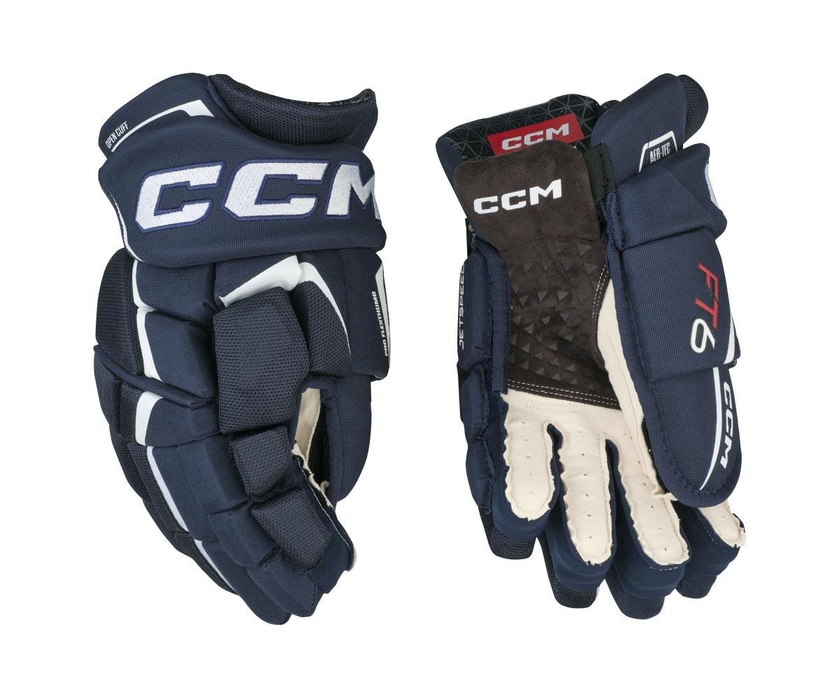 Ccm Hockeyhandskar Jetspeed Ft Jr Navy White Hockey Store