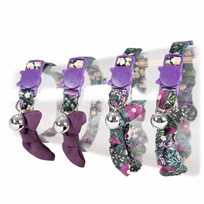 Katthalsband Rosett Retro Flowers