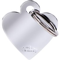 ID-Bricka MyFamily Basic Hjärt Silver