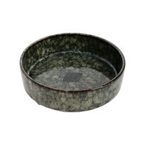 Kattmatskål Green Jasper Hög