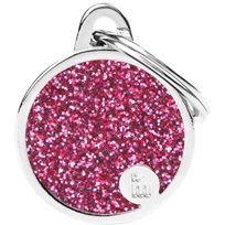 ID-Bricka MyFamily  Shine Cirkel Rosa