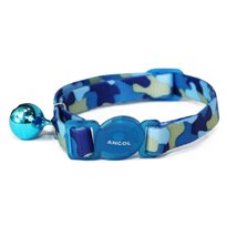 Katthalsband Ancol camouflage Blå