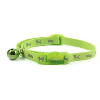Halsband Kattunge Ancol reflex Neongrön