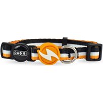 Katthahlsband Dashi Stripes Orange & Black