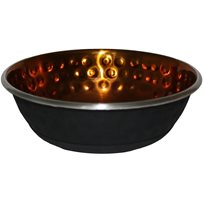 Rostfri skål Svart/koppar 350ml