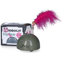 Kattleksak Robocat mus Grå