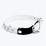 Katthalsband Genuine Leather med Nitar Vit