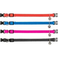 katthalsband Nylon med  Saftyknäppe