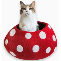 Eco Kitty Cave Röd svamp