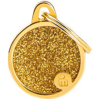 ID-Bricka MyFamily Shine cirkel Guld
