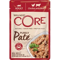 Cat purely pate, Chicken & Beef 85 g