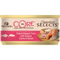 Cat Adult Signature Selects Flaked Tuna & Salmon in Broth Wet
