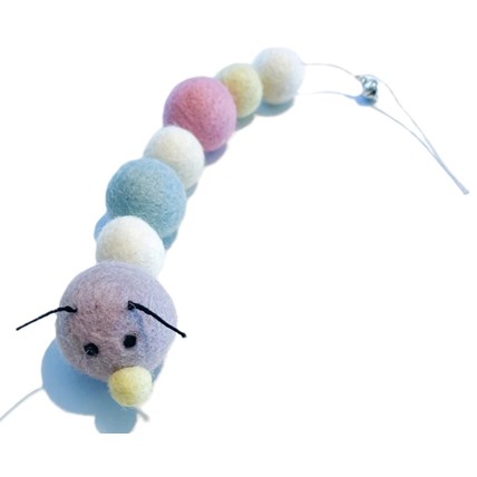 Kattleksak CANDY Kålmask Eco Ull