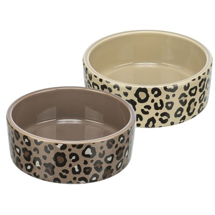 Keramikskål Leopard på Sidan