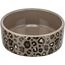 Keramikskål Leopard på Sidan