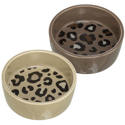 Keramikskål Leopard i Botten