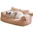 Plysch Kattsoffa Beige
