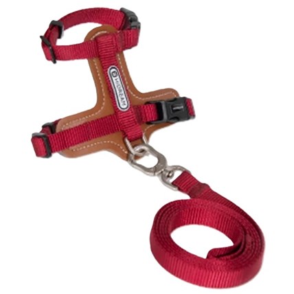 HiDream Leather Series kattsele Röd