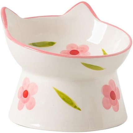 Kattmatskål Floral Luxury Ceramic