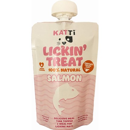 Lickin Treat krämigt Kattgodis med Lax