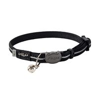 Katthalsband Rogz AlleyCat x-small Svart
