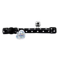Katthalsband Glossy Dots Svart