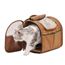 Kattväska expandable Brun