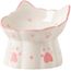 Kattmatskål Heart Luxury Ceramic rosa