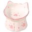 Kattmatskål Heart Luxury Ceramic rosa