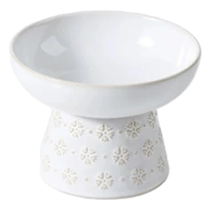 Kattmatskål Star Elegance Hög Vit