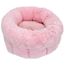 Kattbädd Rosa plysch Rund
