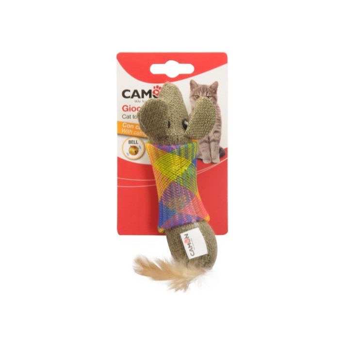 Plyschmus med rör runt kroppen - Kattkompaniet.nu