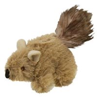 Kattleksak Play-N-Squeak backyard squeaking squirrel Beige