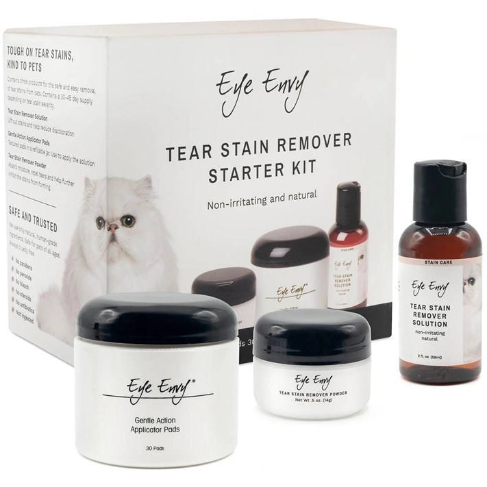 Eye Envy startkit för borttagning av tårfläckar på katt