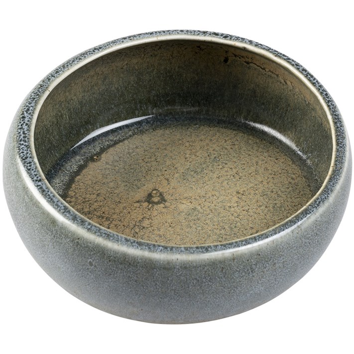 Kattmatskål Stone obliq raw Grey