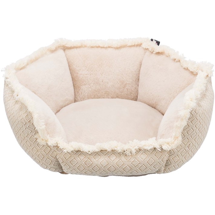 Beige Kattbädd Boho