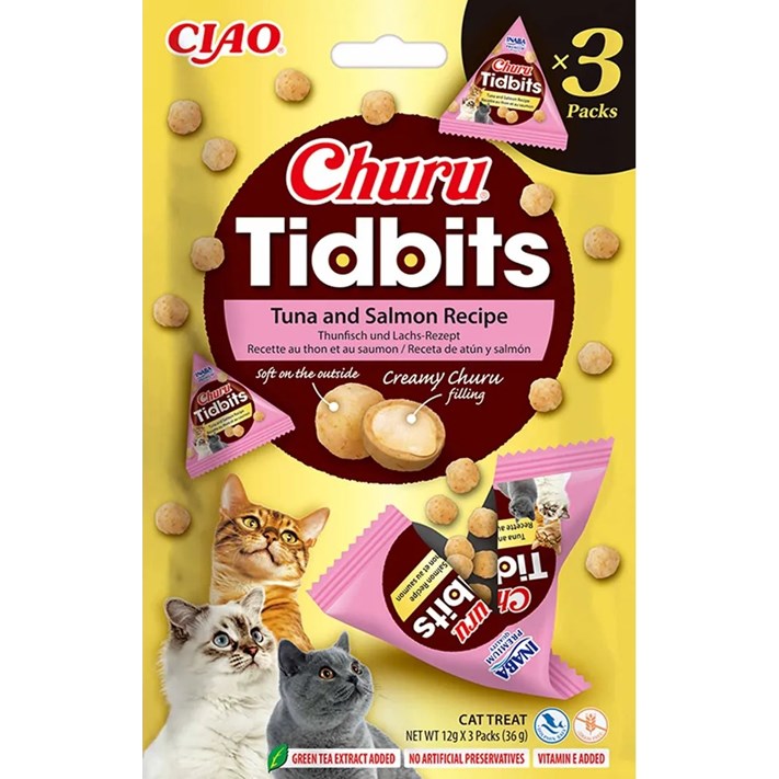 Kattgodis Churu Tidbits Tuna And Salmon