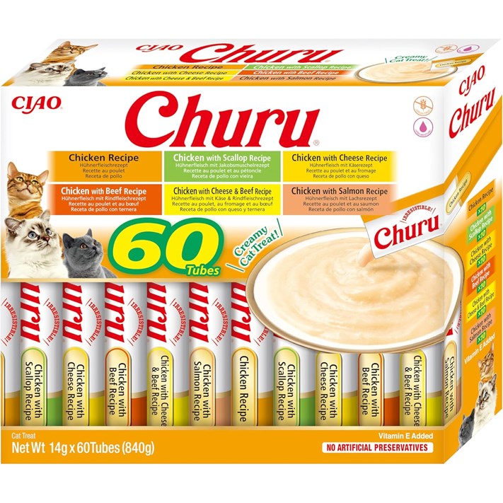 Kattgodis Churu 60-pack Chicken