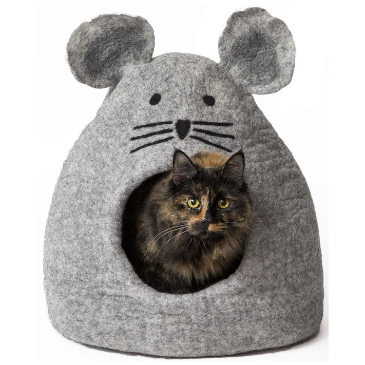 Mouse Wool Pet Cave Grå