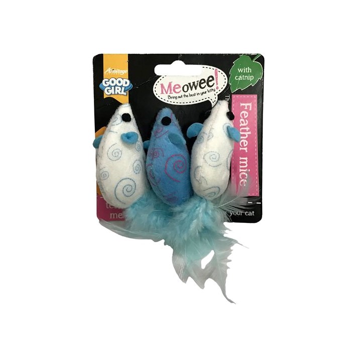Kattleksaker Meowee Mouse 3-pack