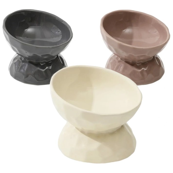 Kattmatskål Ceramic Ädelruggad sluttande
