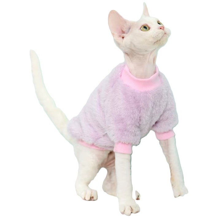Moorspet katttröja flanell lila