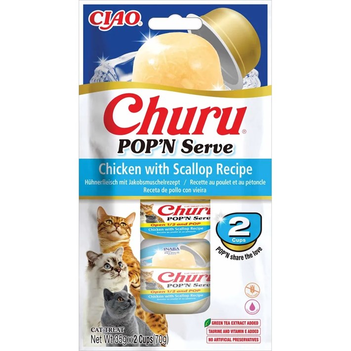 Churu Popn Serve Chicken With Scallop