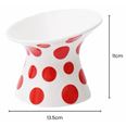 Kattmatskål Zeze Dots Röd