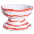 Stripe upphöjd kattskål