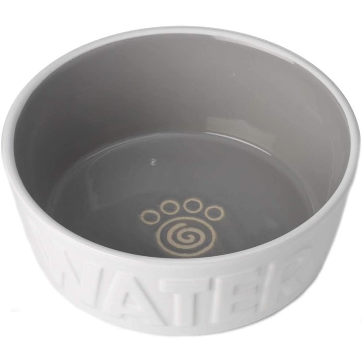 Skål Water vit/grå