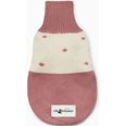 Kattjumper 100% Merinoull Rosa Prickigt Mönster