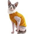 Moorspet Sphynx & Rex Kattsweater winter Gul