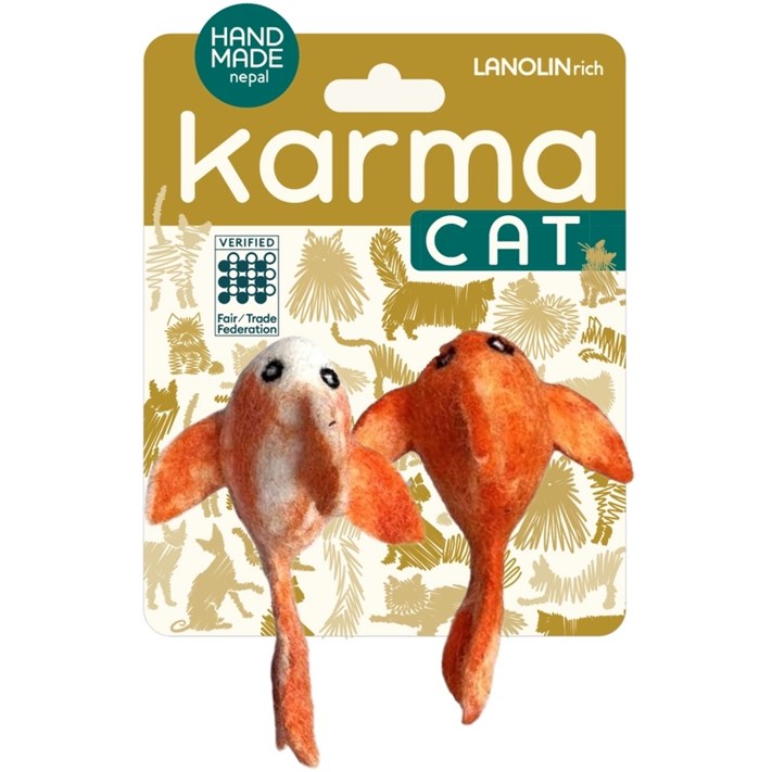 Kattleksak koi-fiskar 2-pack