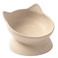 Kattmatsål Archie Bamboo Tilt Beige